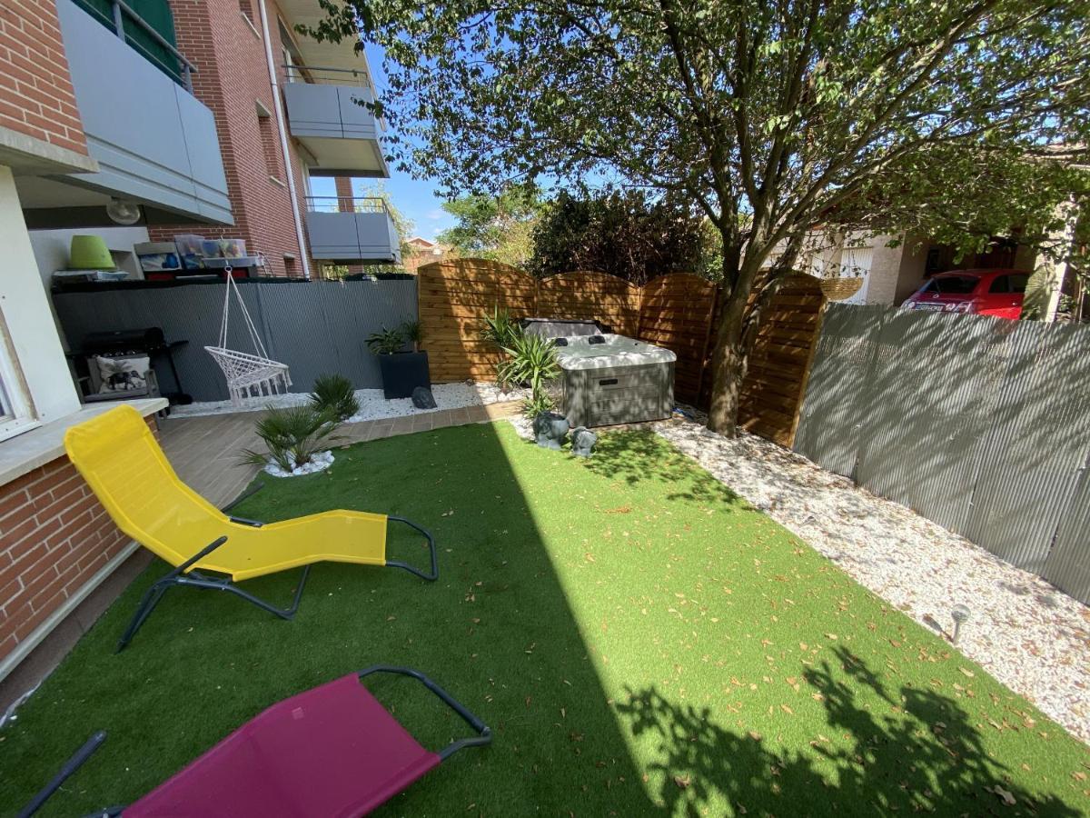 Le Jungle : T2 Avec Jardin Et Jacuzzi Apartment Blagnac Exterior foto