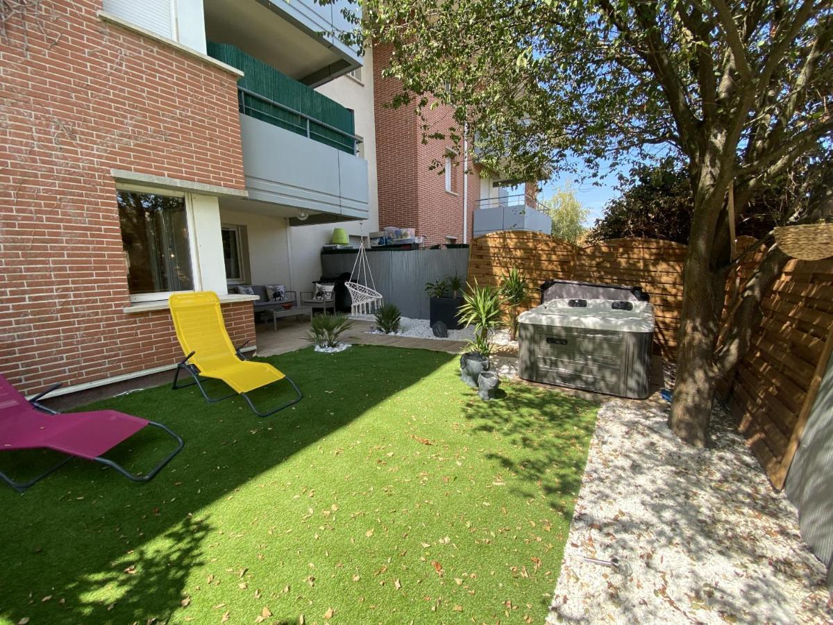 Le Jungle : T2 Avec Jardin Et Jacuzzi Apartment Blagnac Exterior foto